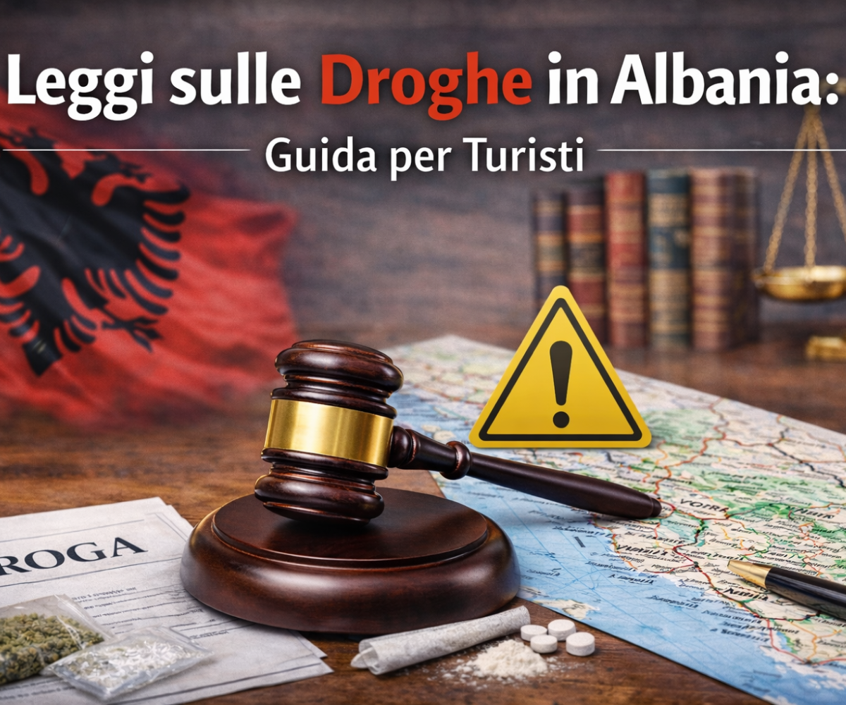 leggi sulle droghe per turisti in Albania
