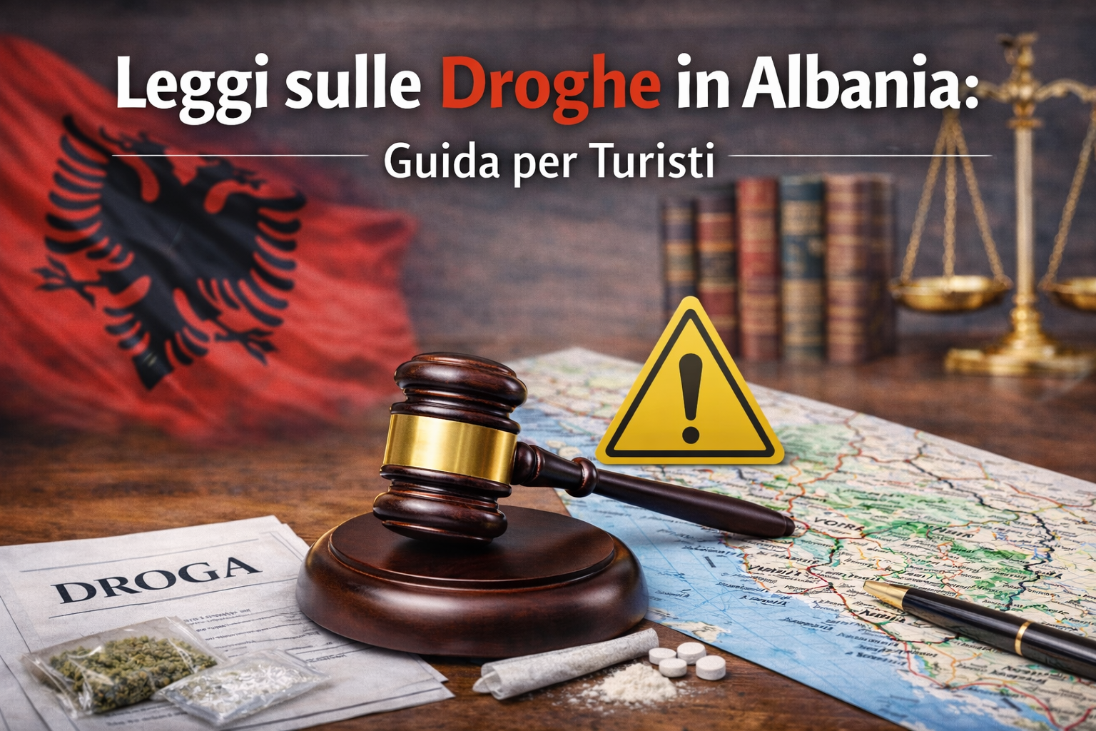 leggi sulle droghe per turisti in Albania