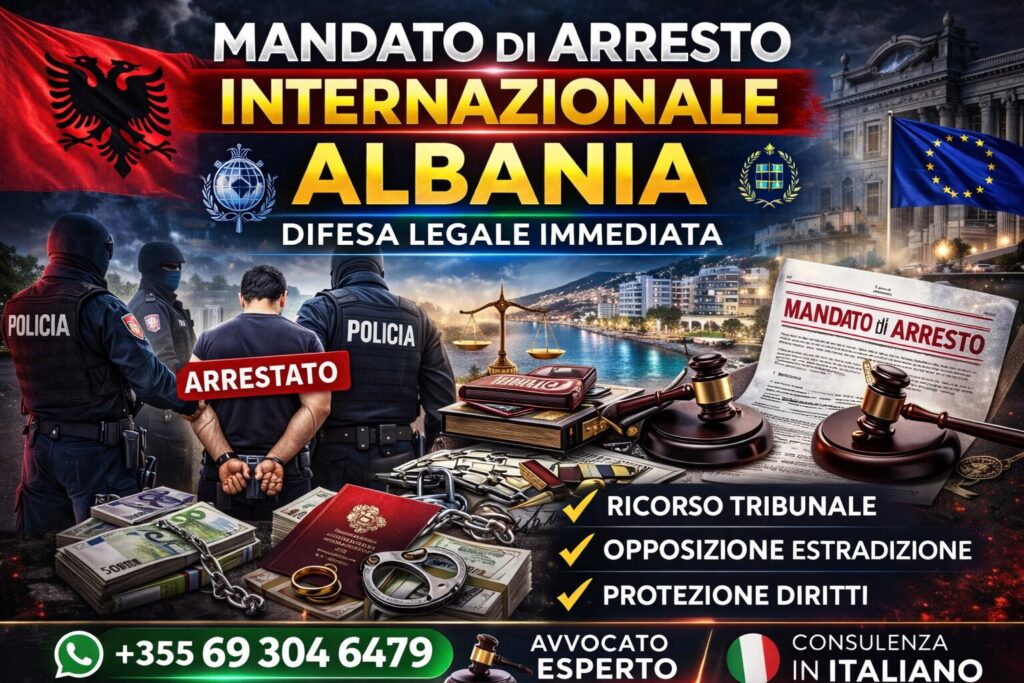 mandato di arresto internazionale albania difesa legale per italiani avvocato penalista
