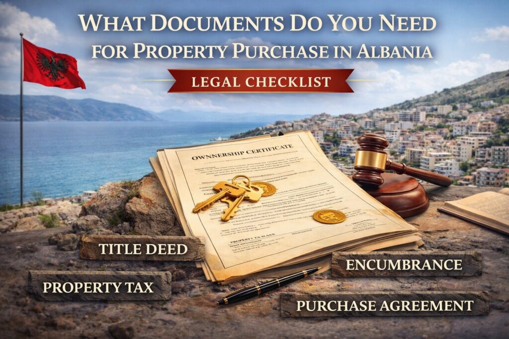 documents for property purchase Albania legal checklist property lawyer Vlore